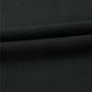 Black Solid Kangaroo Pocket Half Zipper Oversized Hoodie